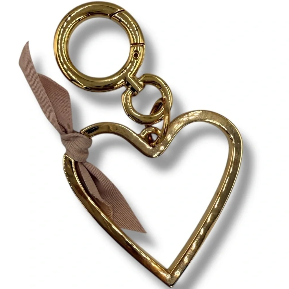 Burberry Heart Bag Charm – Gold Tone